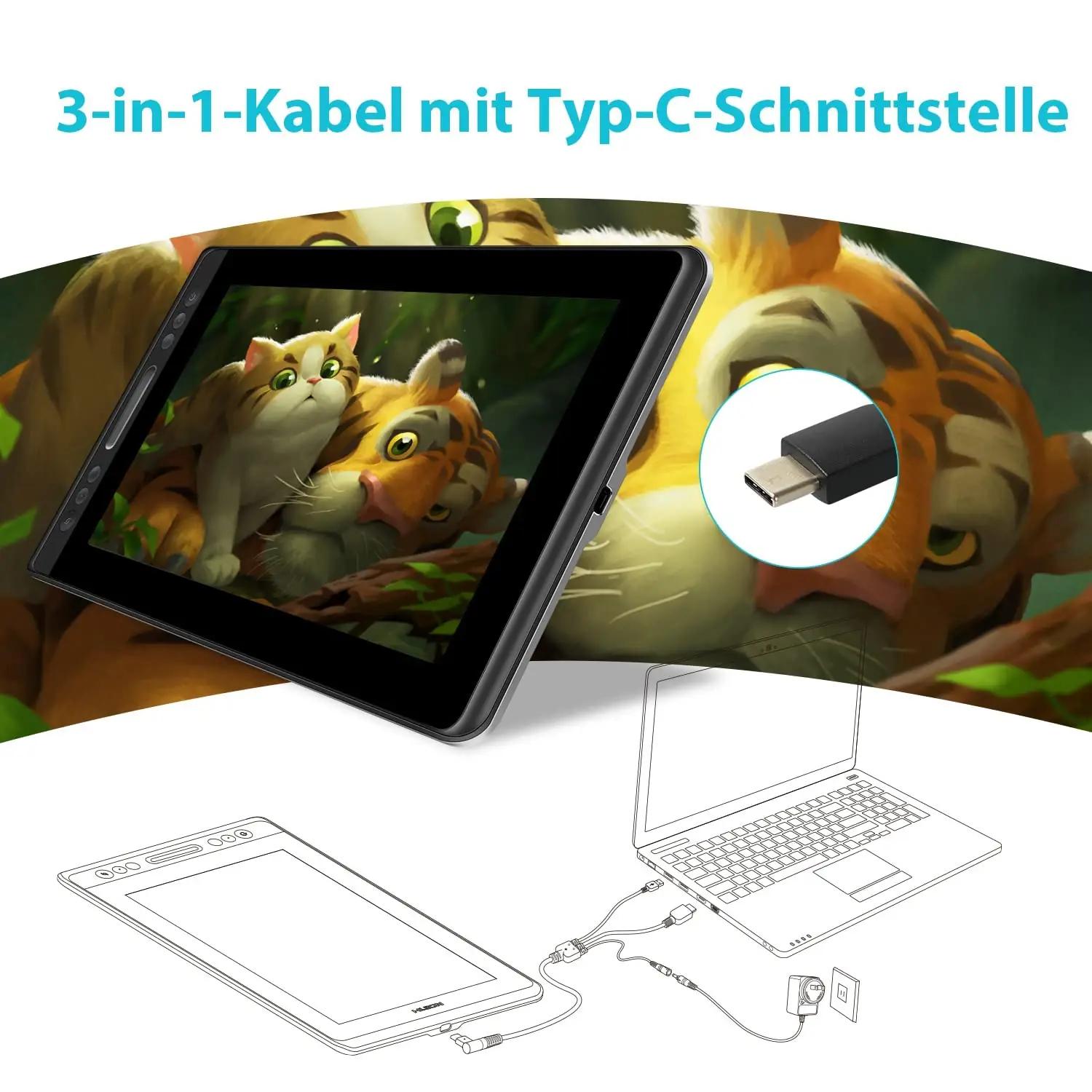 HUION Kamvas Pro 13 — kvaliteetne HD-grafiktablett loome tööks – lisavaade