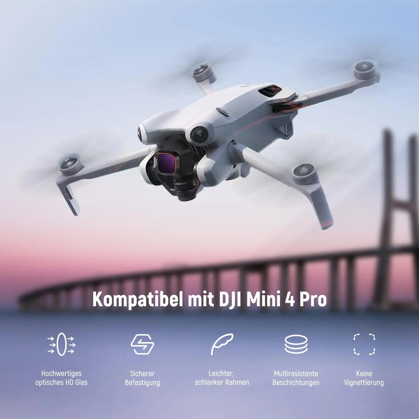 NEEWER optiline filtrikomplekt DJI Mini 4 Pro jaoks — – detailne vaade