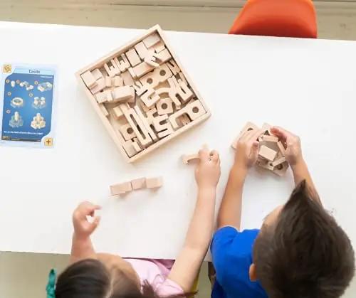 SumBlox puidust tornimäng – Montessori numbriplokid lastele – pilt 7