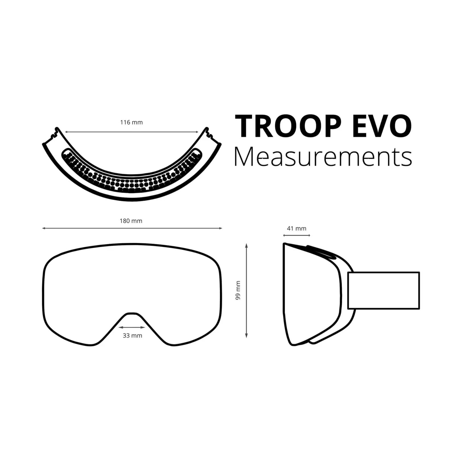NAKED Optics lumeprillid TROOP EVO Misty – vastupidav kaitse – pakend ja tarvikud