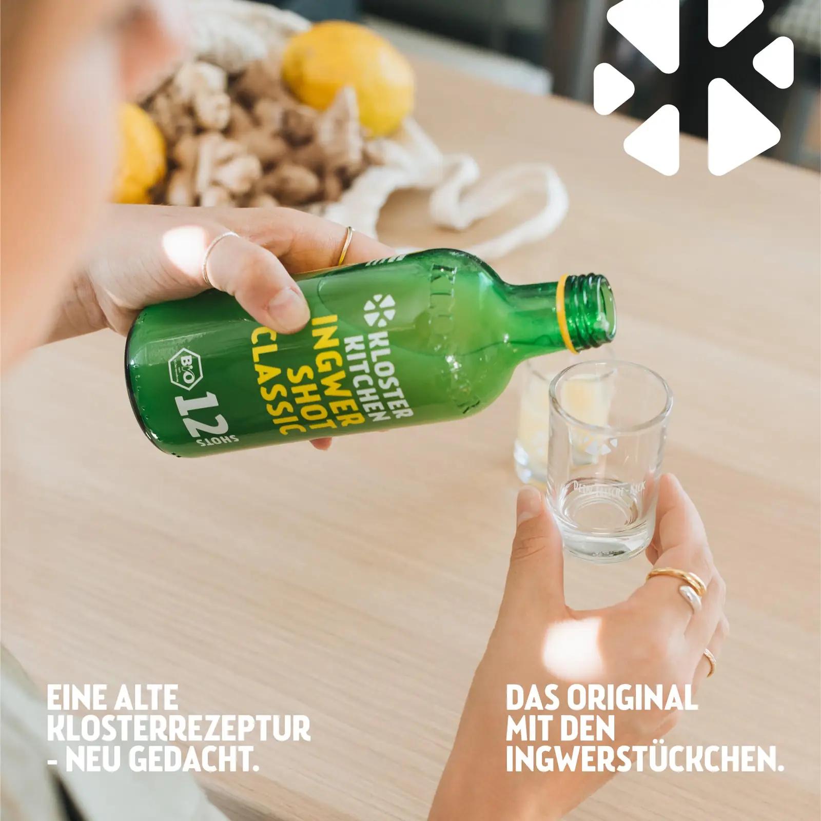 Kloster Kitchen ingwer-shotid 28×30 ml — mahe ja energiatandev – pilt 6