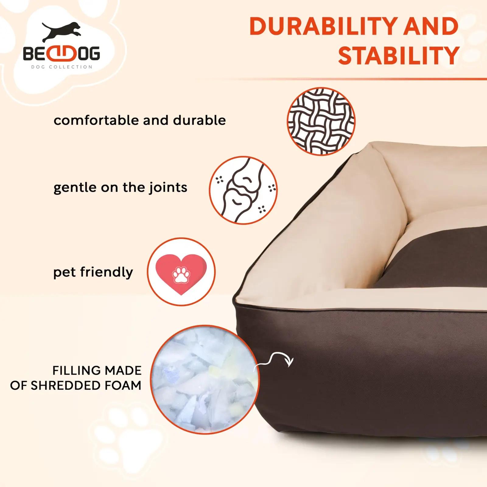BedDog vastupidav koeravoodi LUPI-XL-THE-ROCK — pestav kate – pilt 8