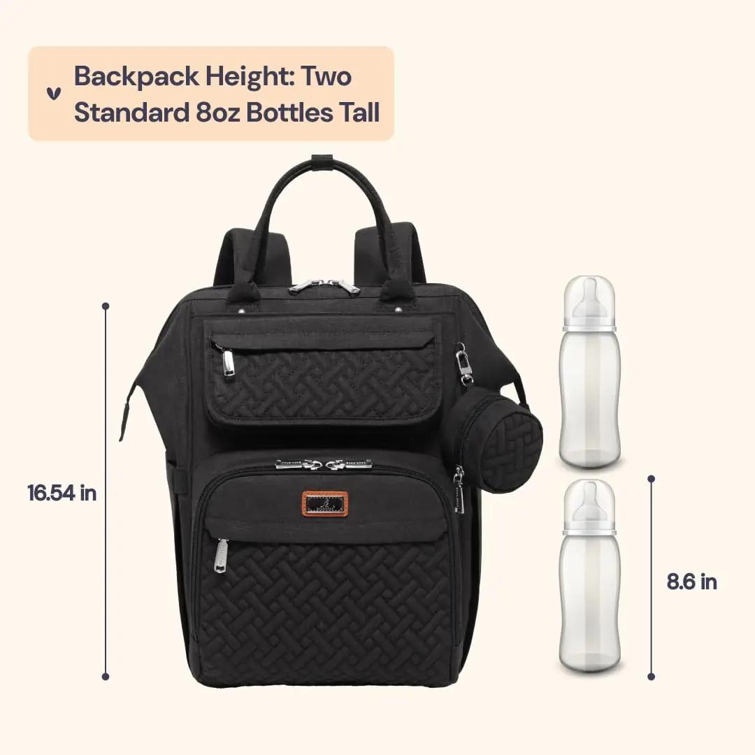 BabbleRoo Wide-top Diaper Backpack seljakotid – detailne lähivaade