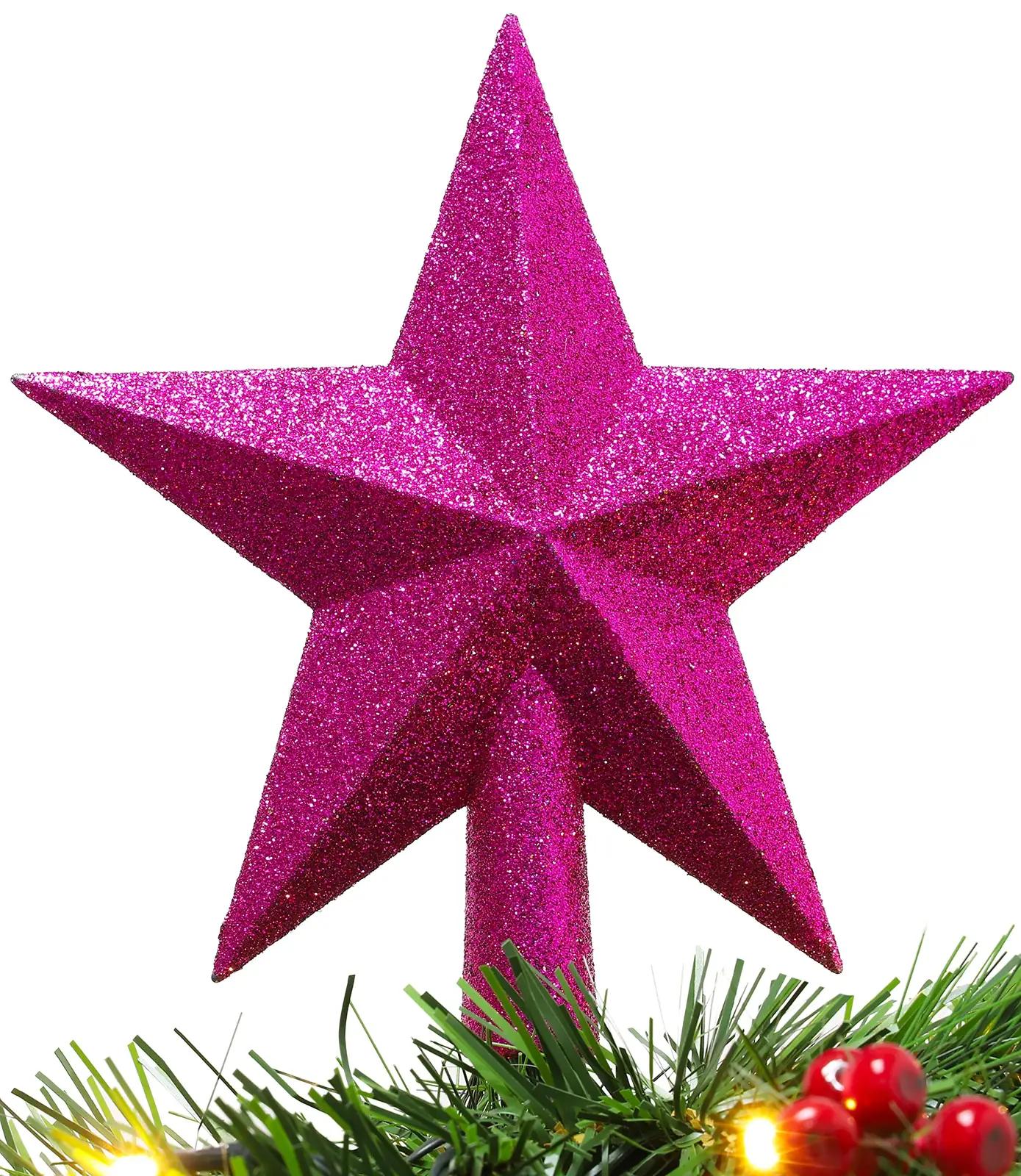 Christmas Concepts särav puuotsakaunistus – hot pink 20cm