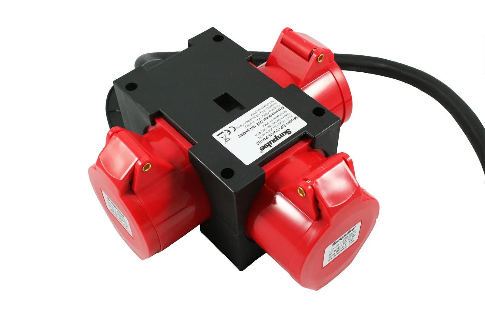 solartronics tugev CEE-adapter 16A 3x400V – töö- ja ehituskasutus – detailne vaade