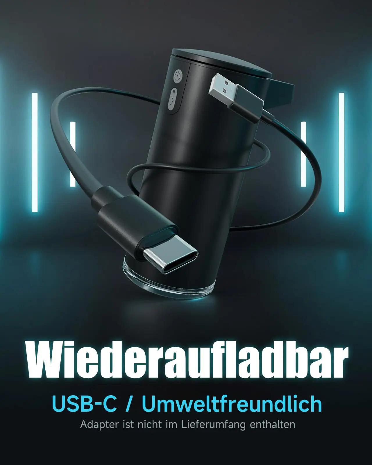 AIKE roostevaba automaatne seebidosaator — USB-C laetav 380ml – pakend ja tarvikud