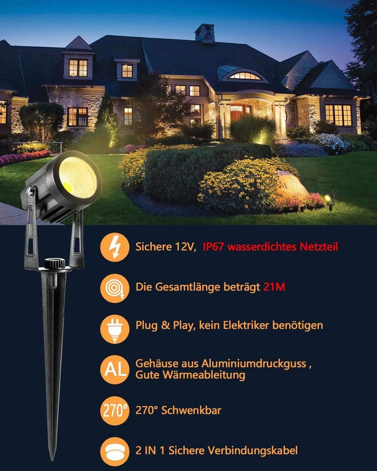 ECOWHO TG003J15A2-BK-EU valgustus – detailne lähivaade