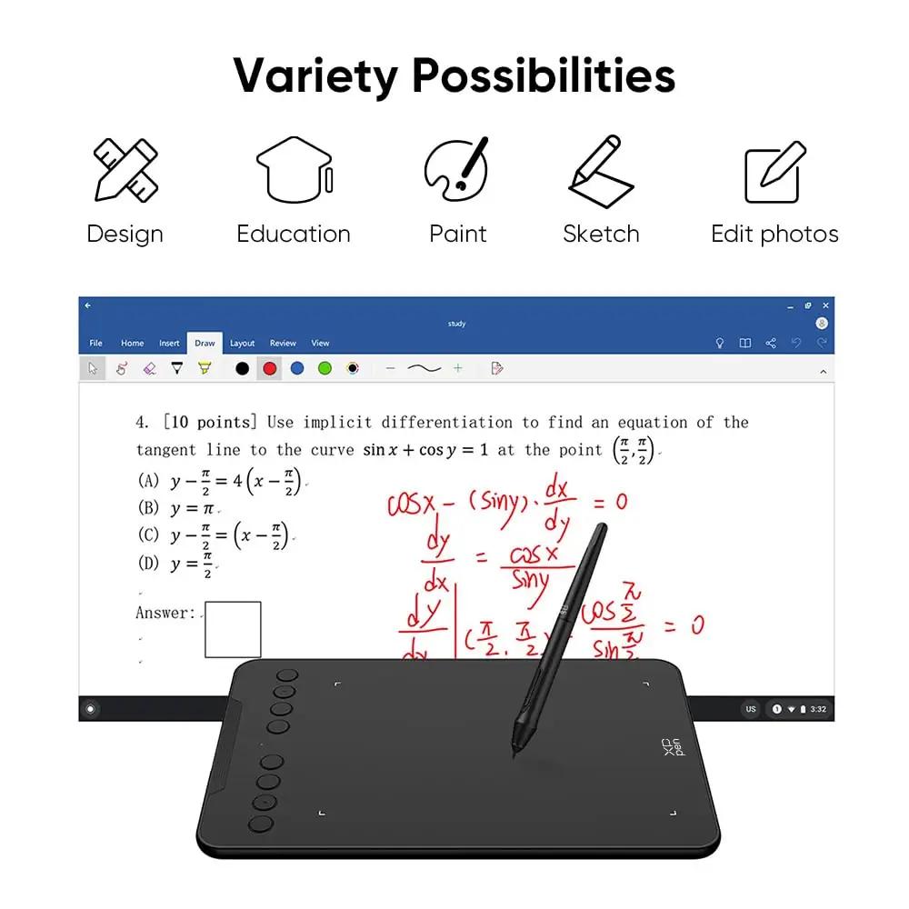 XP-Pen stiilne joonistuspliiats tahvel — ideaalne kingitus – pilt 8