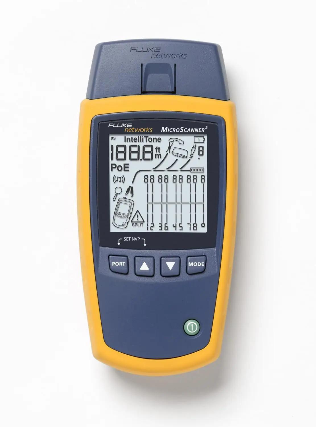 Fluke Networks vastupidav kaabli­tester MS2-100 – täpne mõõtmine – detailne vaade