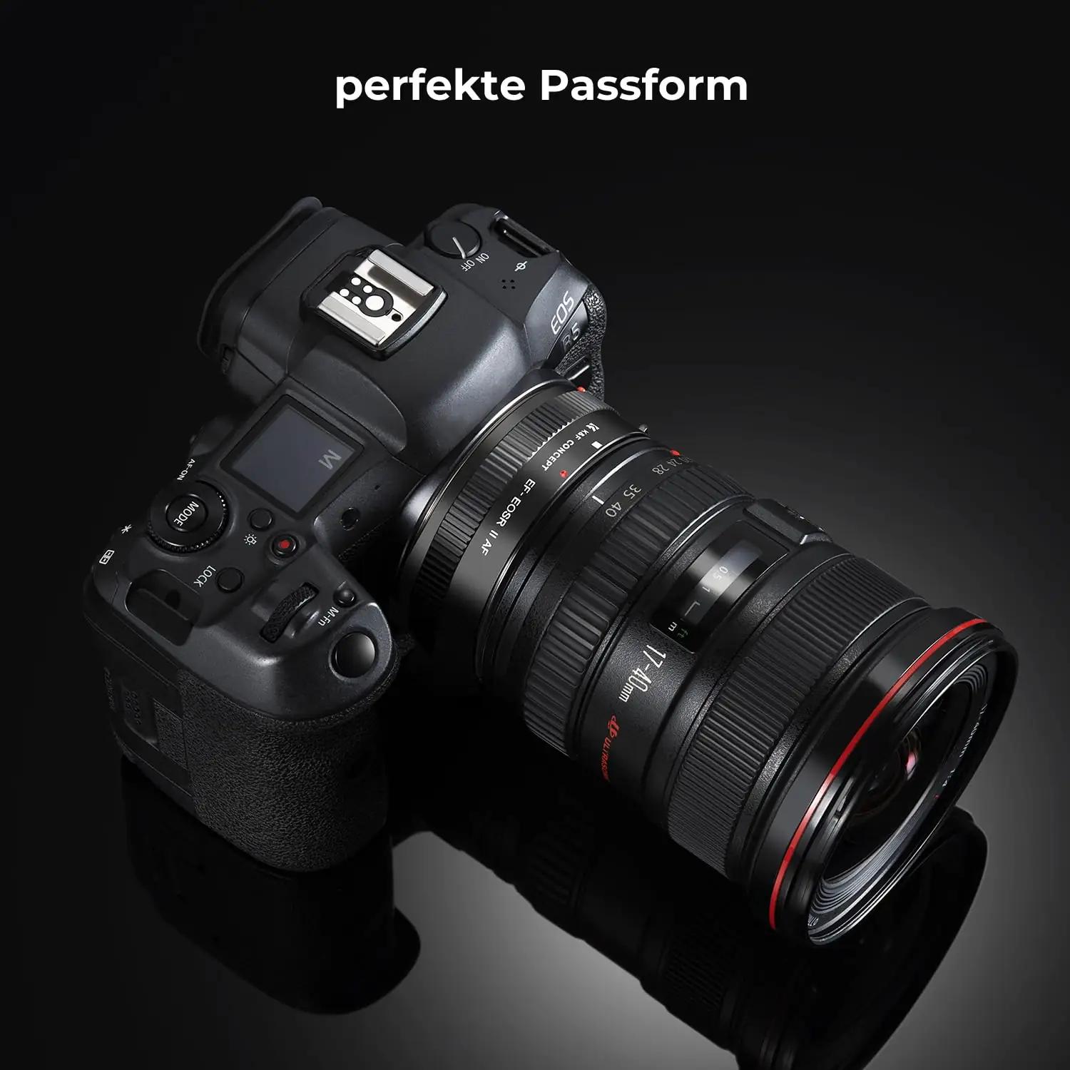 K&F CONCEPT metallist objektiivadapter Canon EF→EOS R – pilt 8