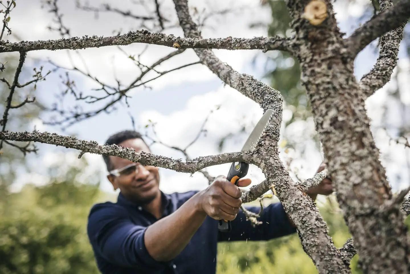 Fiskars vastupidav klappsäge – terav 21 cm tera aednikele – pakend ja tarvikud