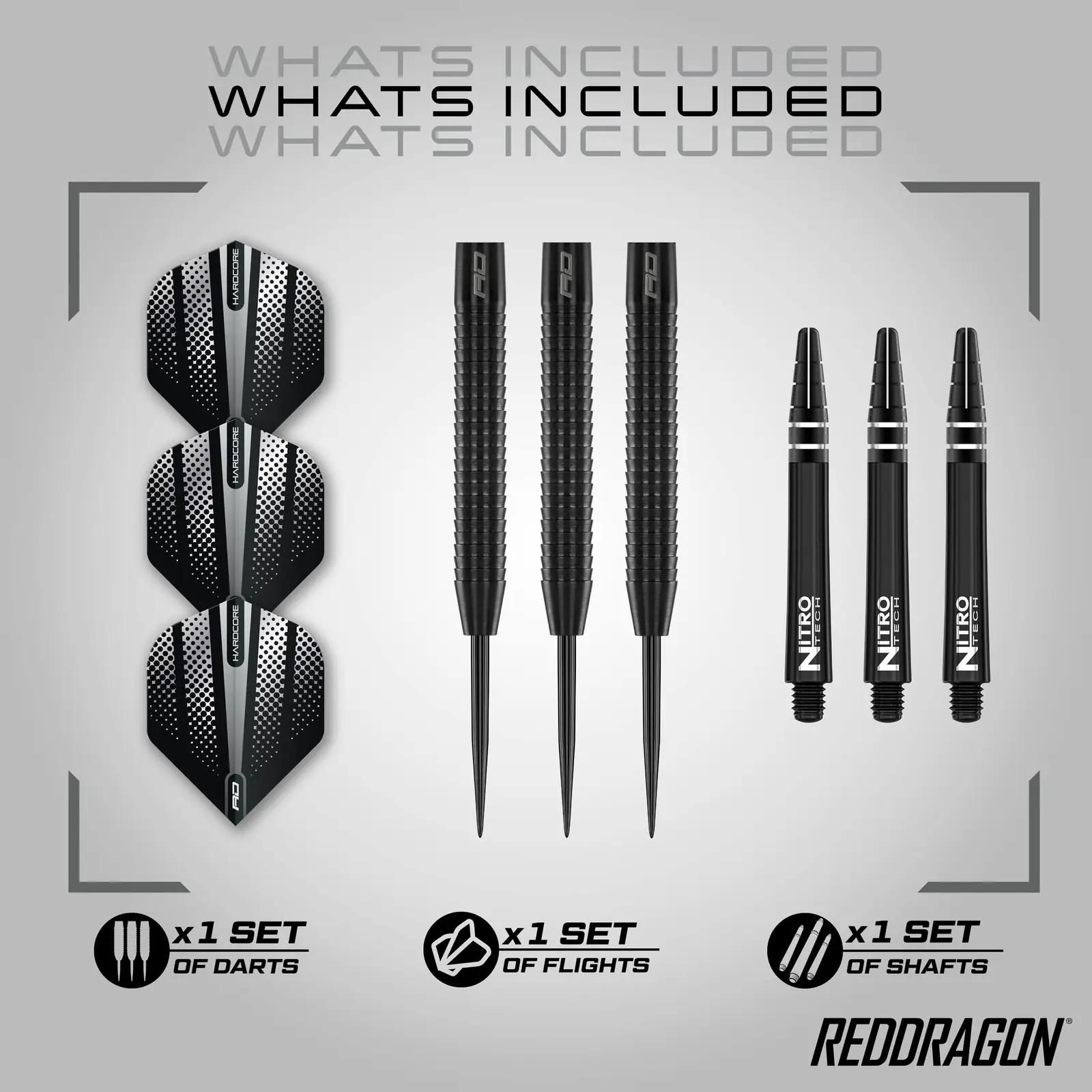 RED DRAGON tungstendarts — vastupidav 24 g profiil – detailne vaade