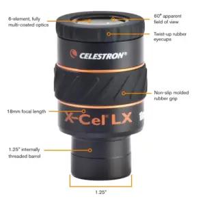 Celestron 93425-CGL teleskoobitarvikud – detailne lähivaade