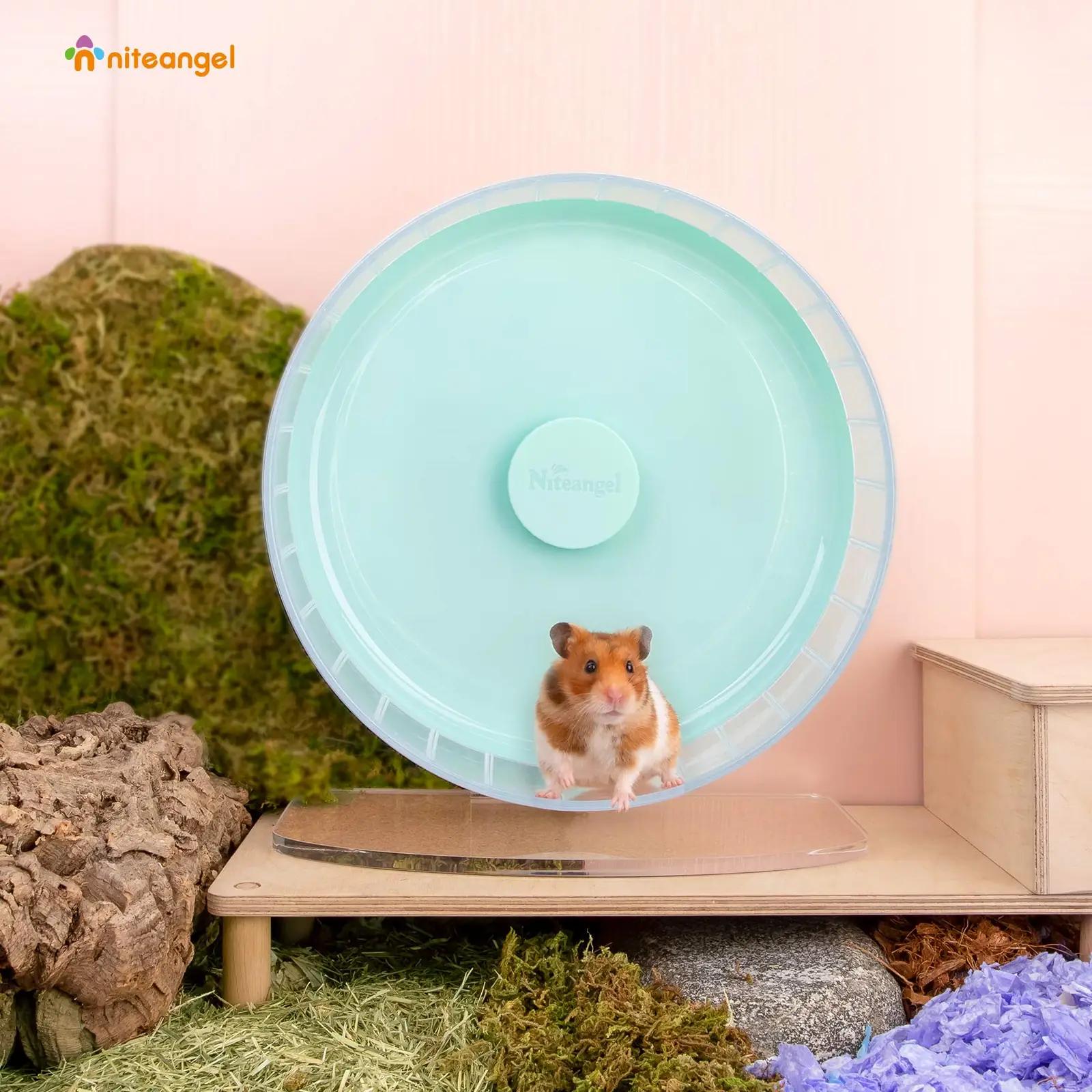 Niteangel vaikne hamsteriratas reguleeritava jalaga — – kasutusnäide