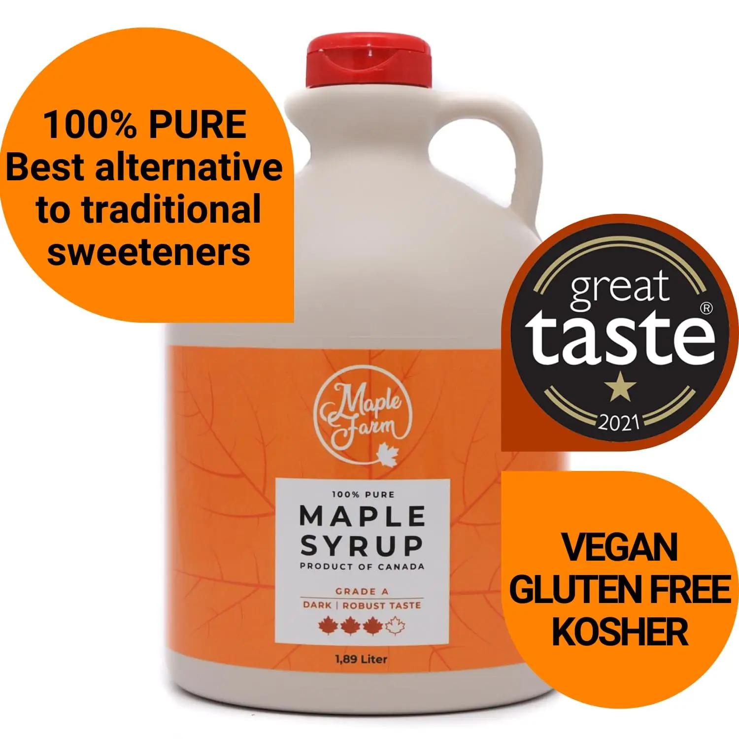 MapleFarm puhas Kanadast pärit vahtrasiirup 1,89 l — rikas maitse – kasutusnäide