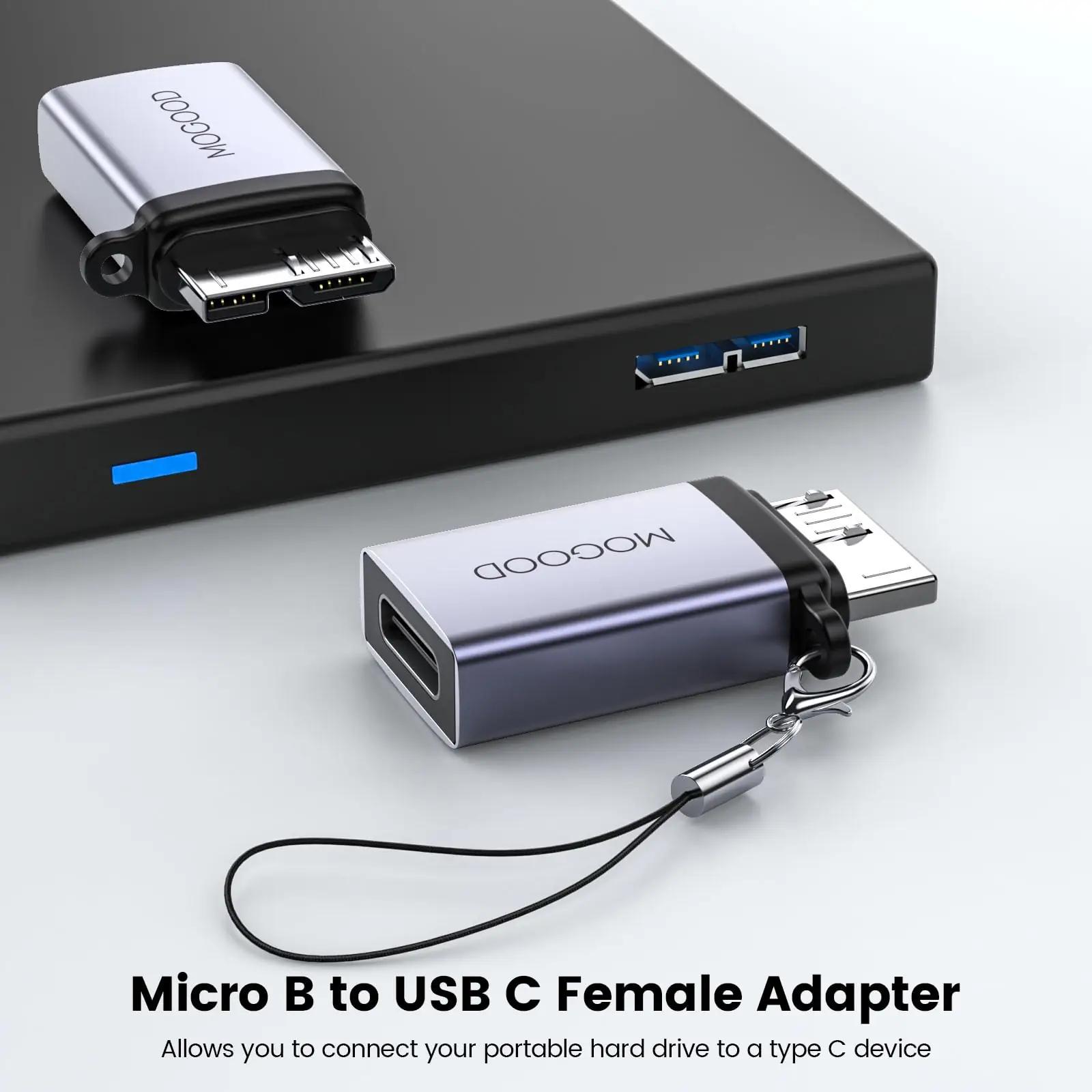 MOGOOD vastupidav alumiiniumadapter USB-C kasutuseks ja reisiks – kasutusnäide