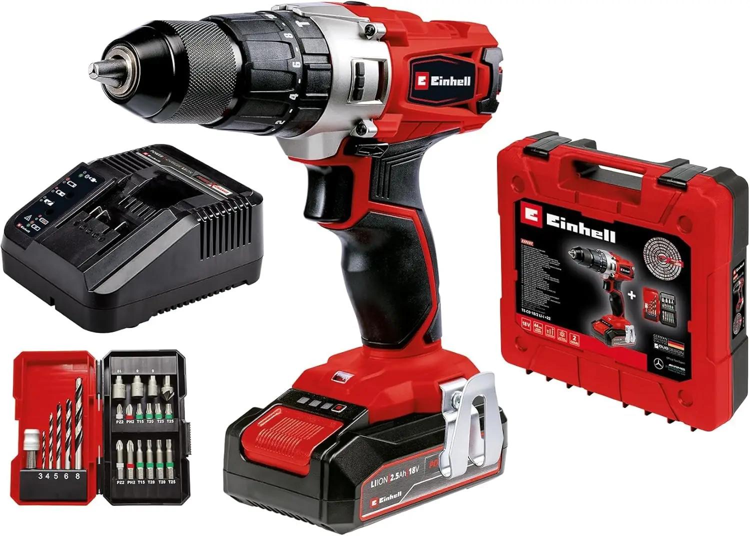 Einhell tugev metallist akutrell-kruvikeeraja
