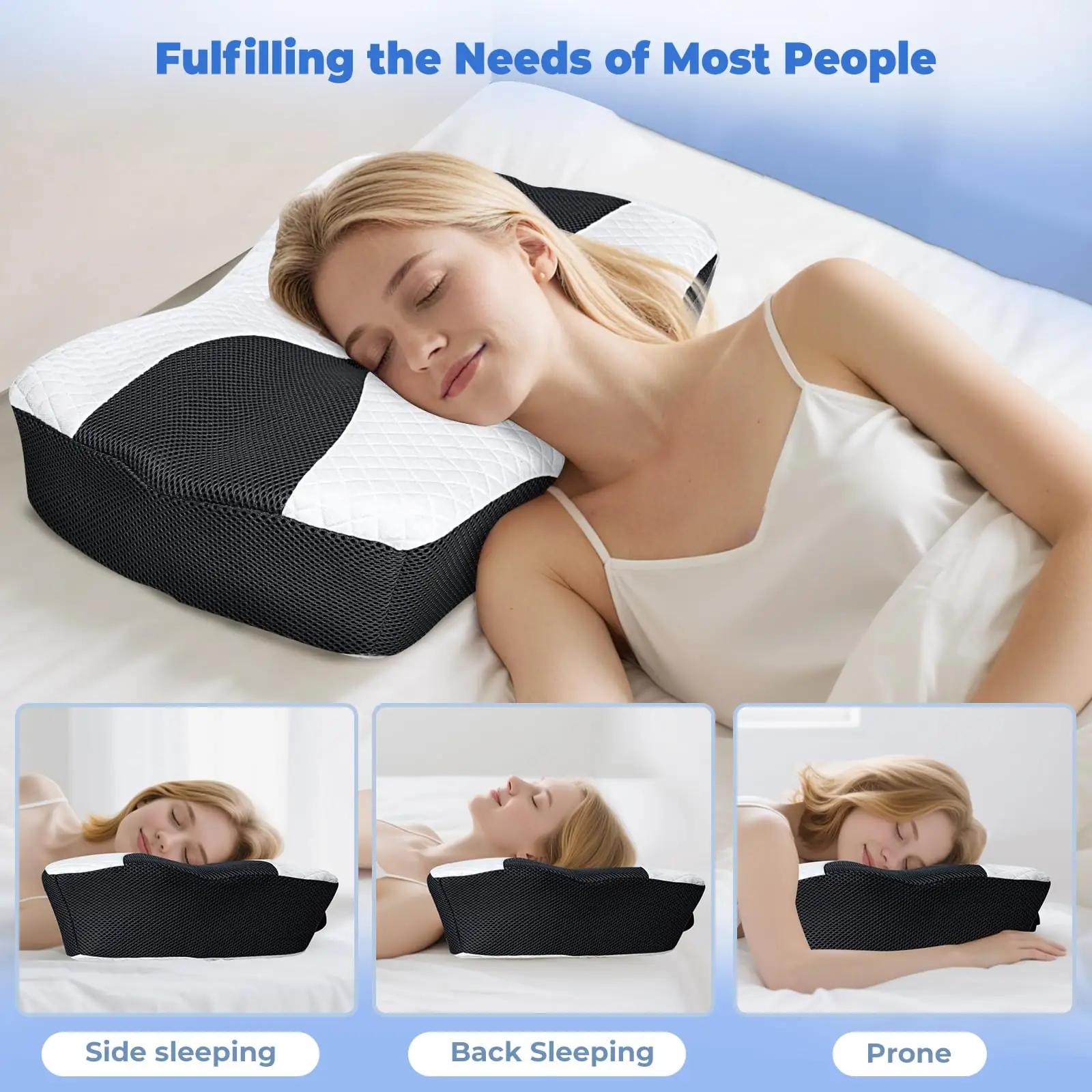 SAHEYER mäluga ergonomiline kaelapadi – mugav uni – lisavaade