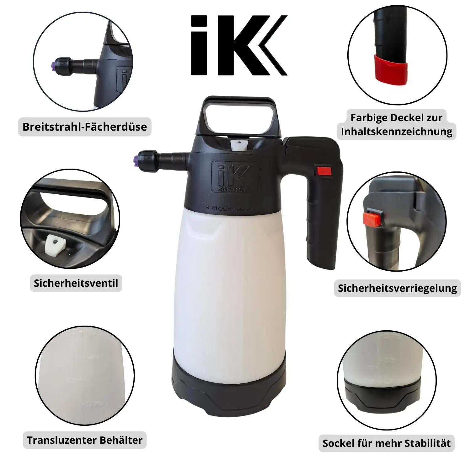 ｉＫ professionaalne vahtpihusti 1,5L – vastupidav PP-keha – detailne vaade