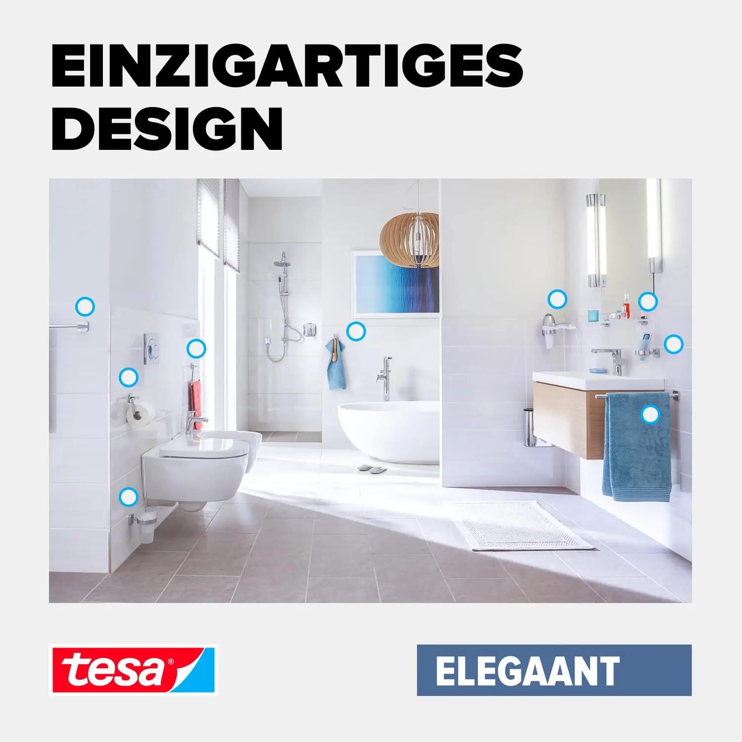tesa elegantne seebidosaator klaasist ja kroomitud metallist – pilt 6