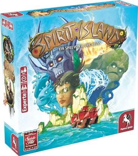Pegasus Spiele lauamäng Spirit Island – mitmevärviline pere mäng – detailne vaade
