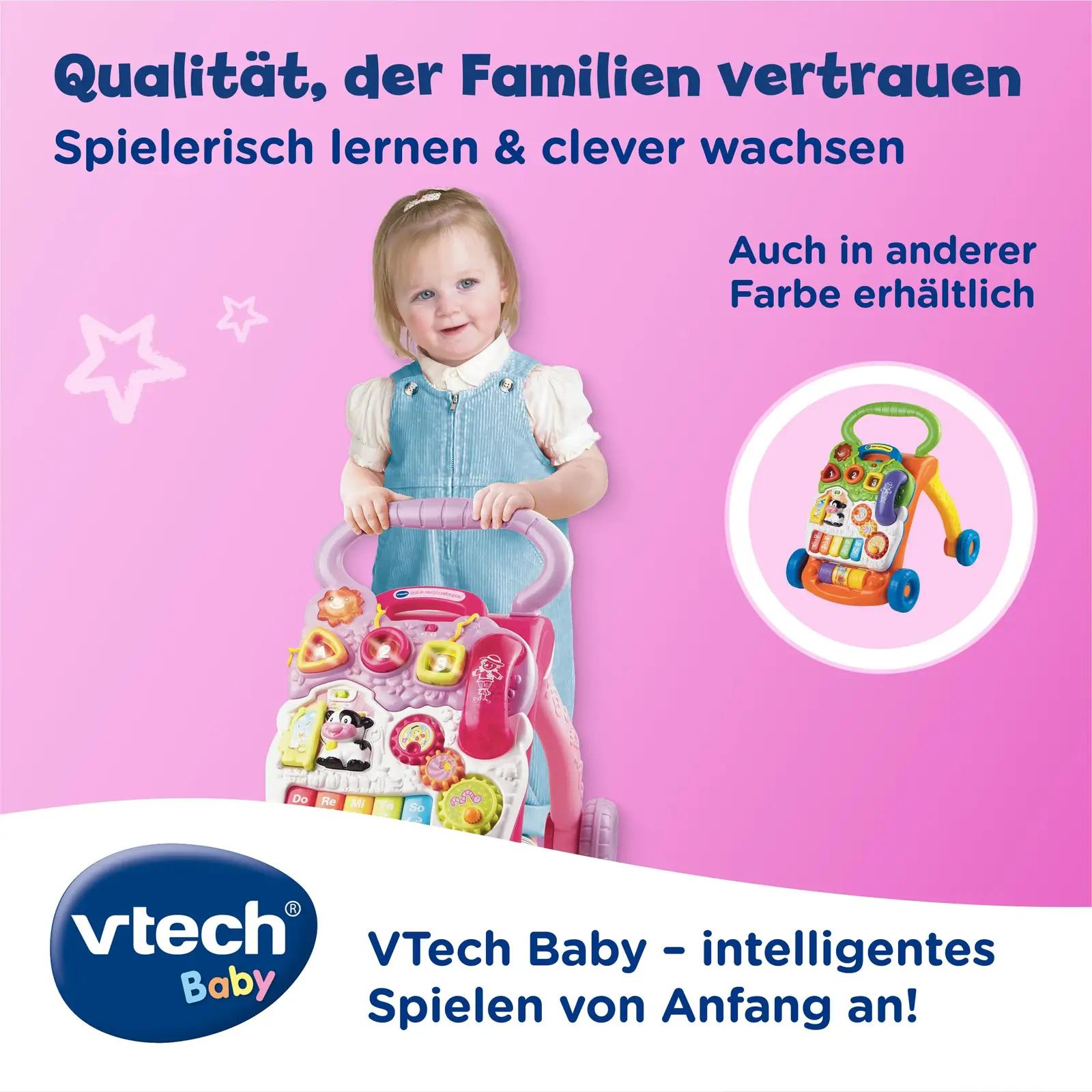 VTech Baby interaktiivne käimistugi roosa — mängu ja õppimise – pilt 7
