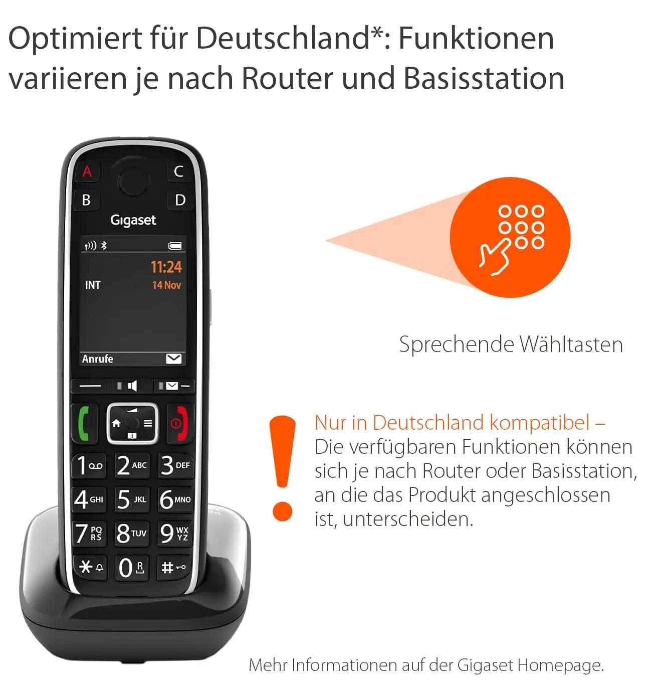 Gigaset S30852-H2903-B101 juhtmevabad lauatelefonid – detailne lähivaade