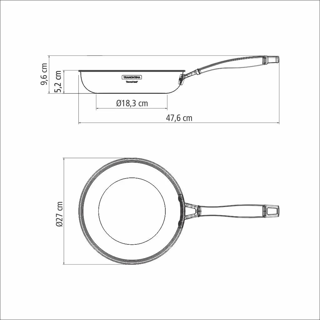 Tramontina roostevaba praepann 26 cm – vastupidav köögikaaslane – pilt 6