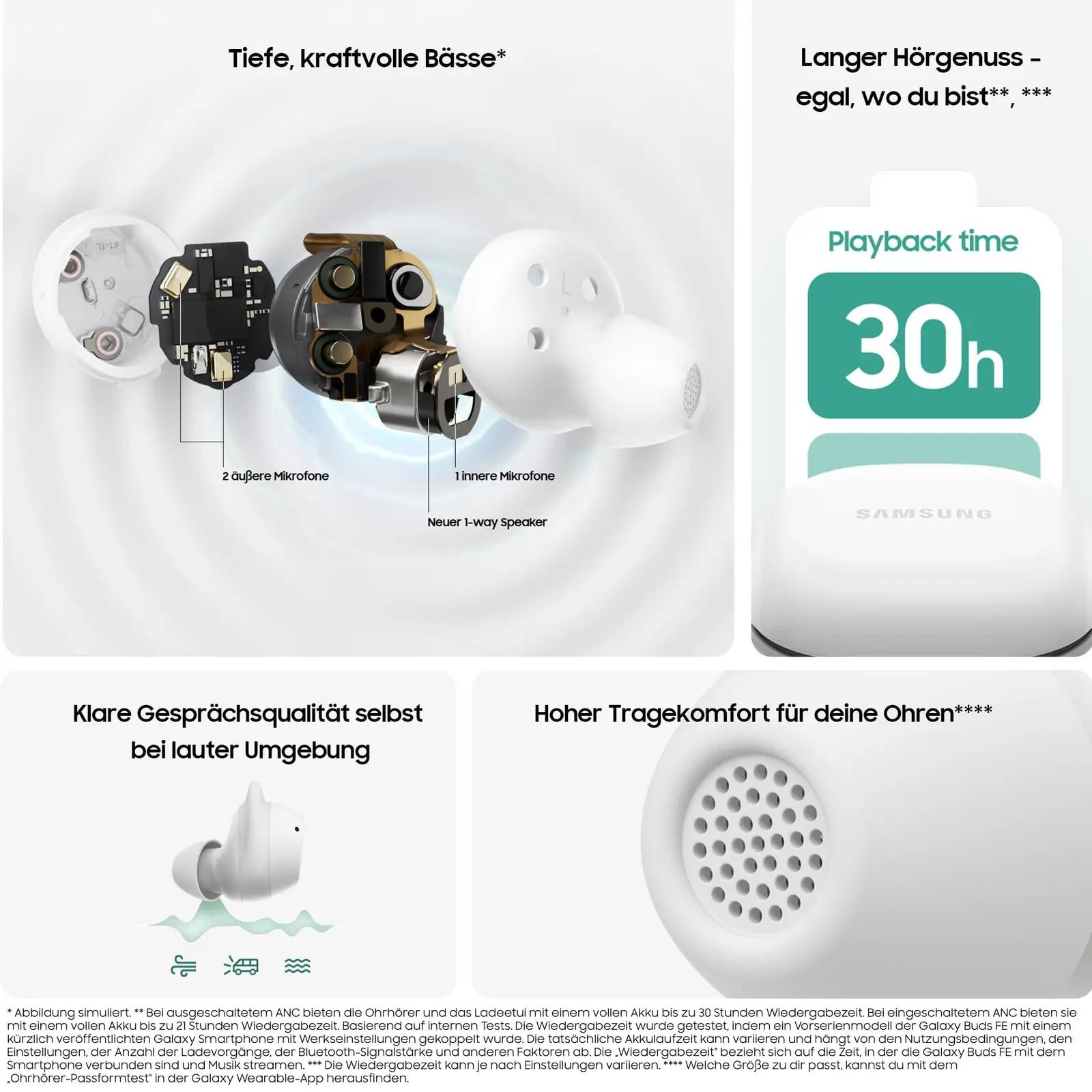 Samsung juhtmevabad kõrvaklapid Galaxy Buds FE – kasutusnäide