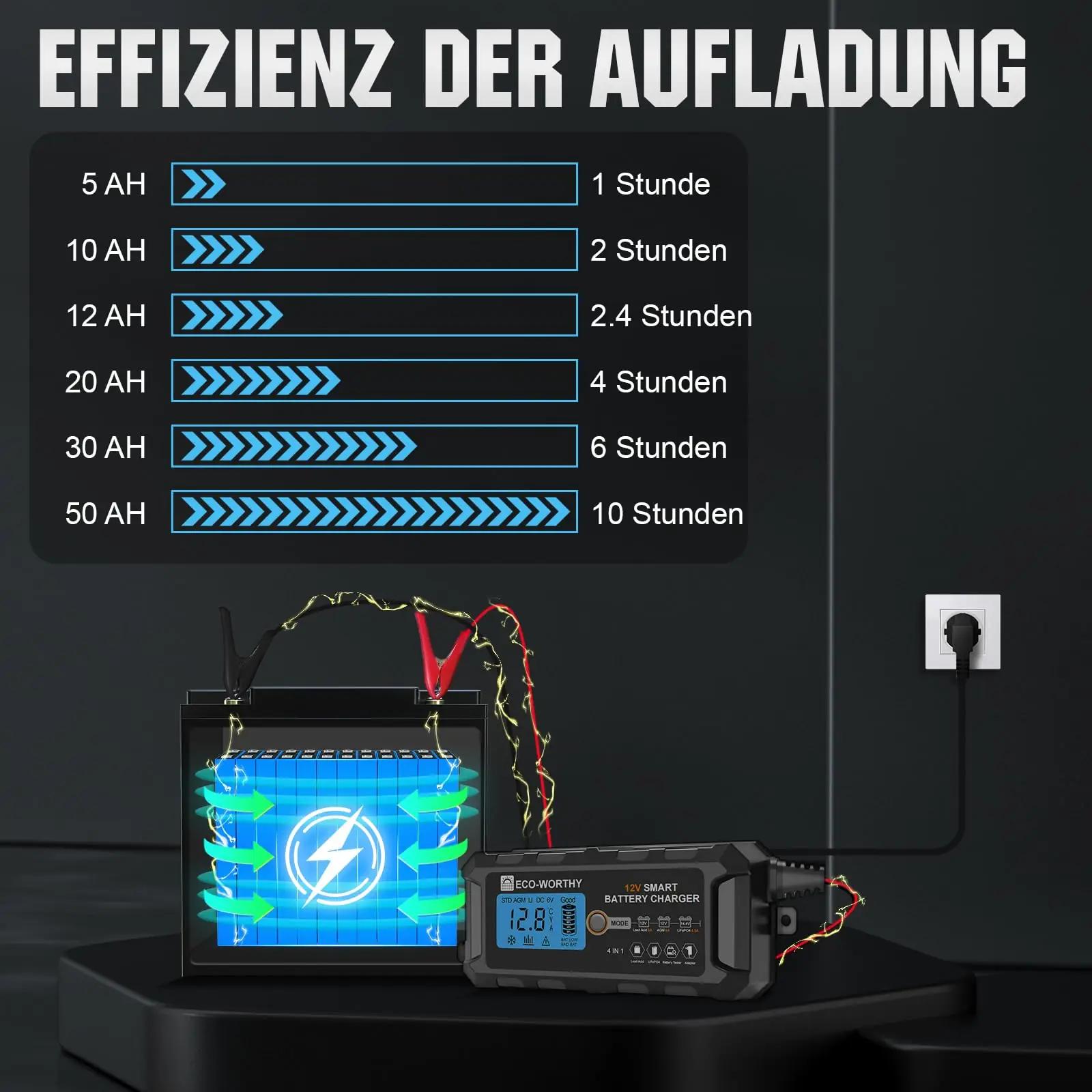 ECO-WORTHY 5A 12V aku laadija – turvaline säilituslahendus – pilt 6