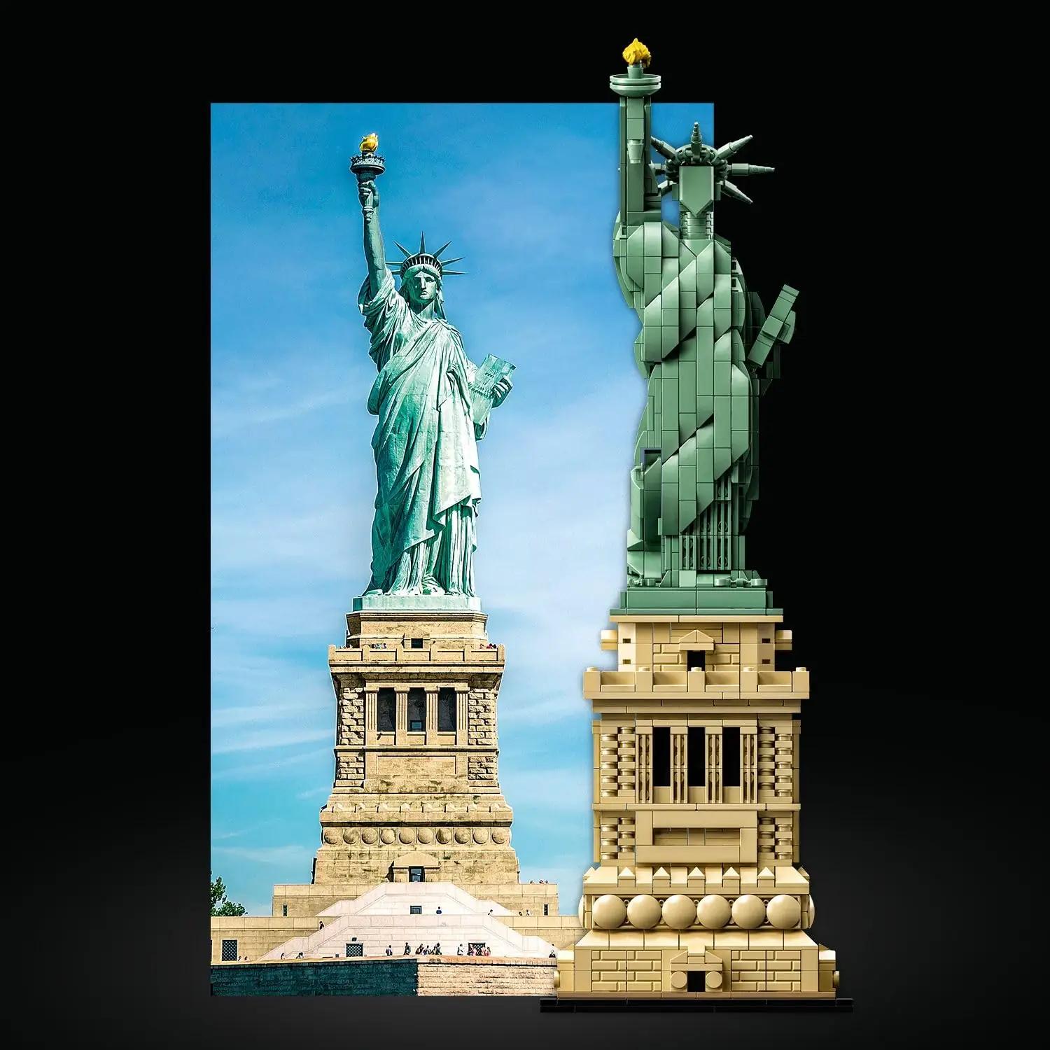 LEGO Architecture – vabaajarõõm ja kodu-deko New Yorki ikooniga – pakend ja tarvikud