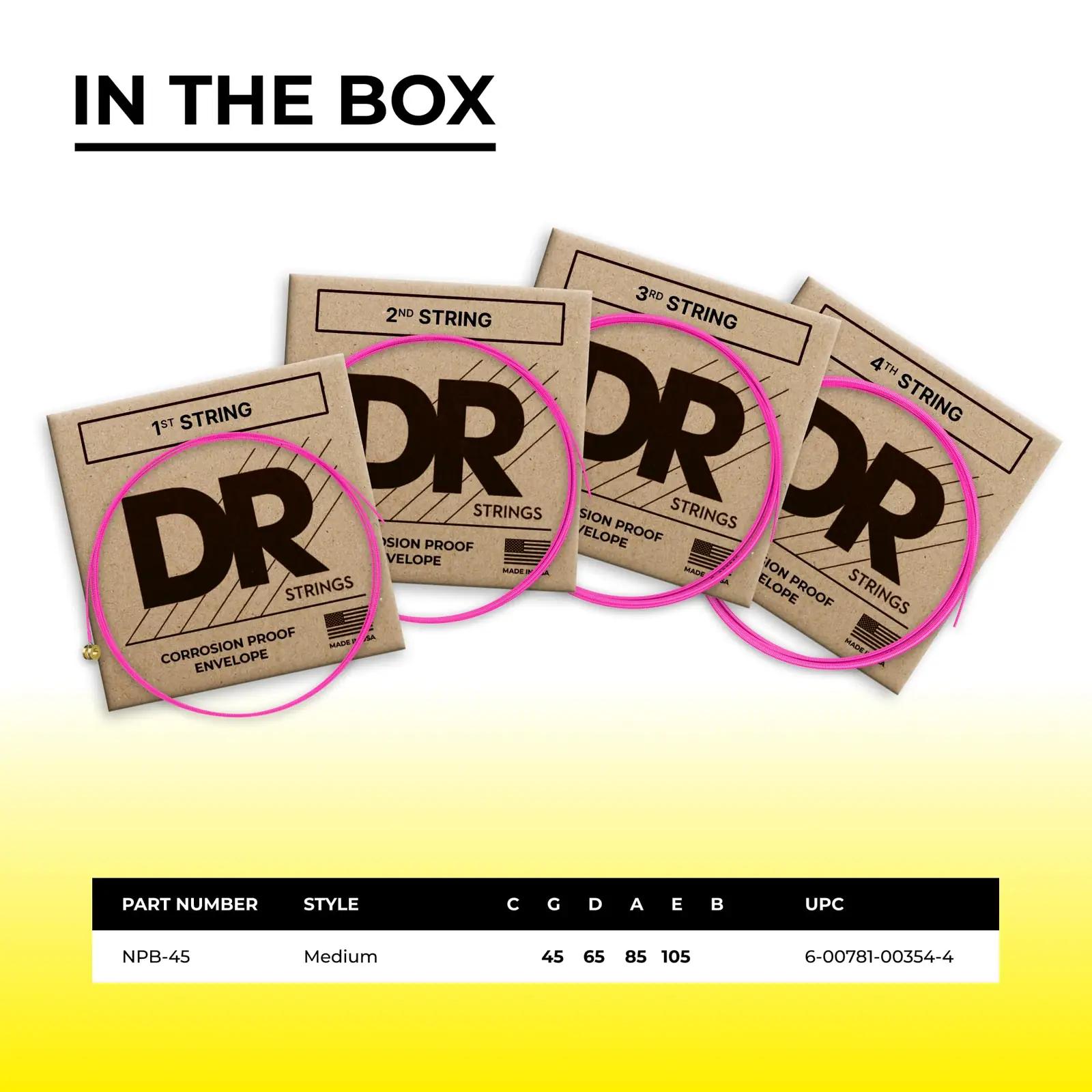 DR Strings nikkelbassikeeled – bassikitarri keeled – lisavaade