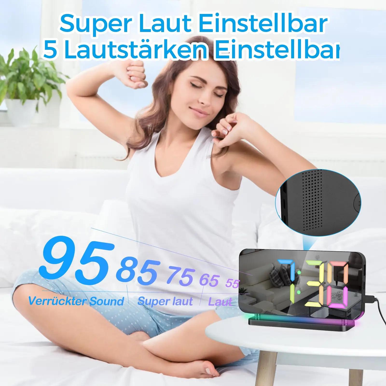 SZELAM stiilne LED-peegeläratus — USB laadija ja RGB valgus – pilt 6