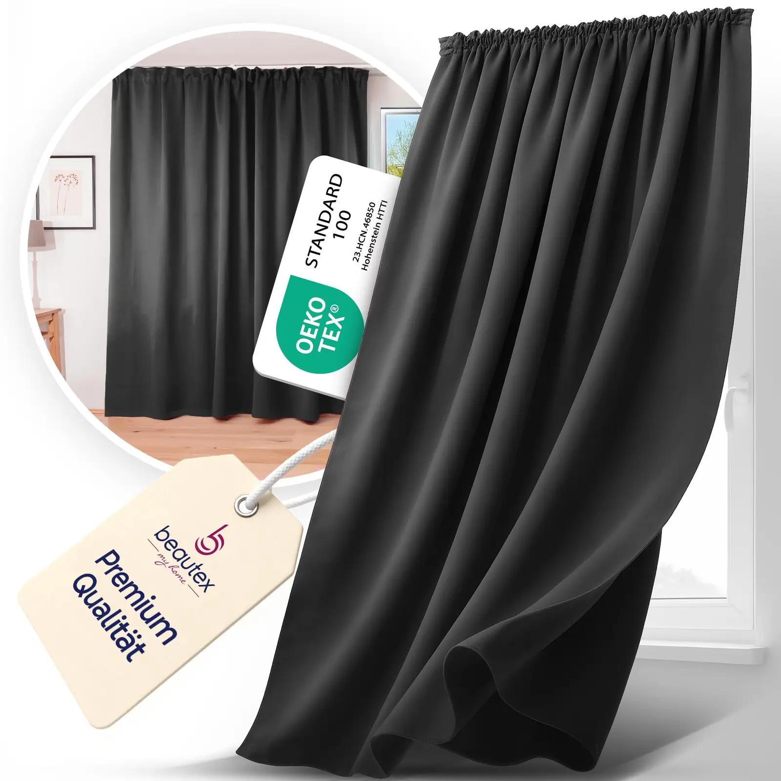 BEAUTEX paks ja musta-halli rulookardin 245×300 cm — valguse – pakend ja tarvikud