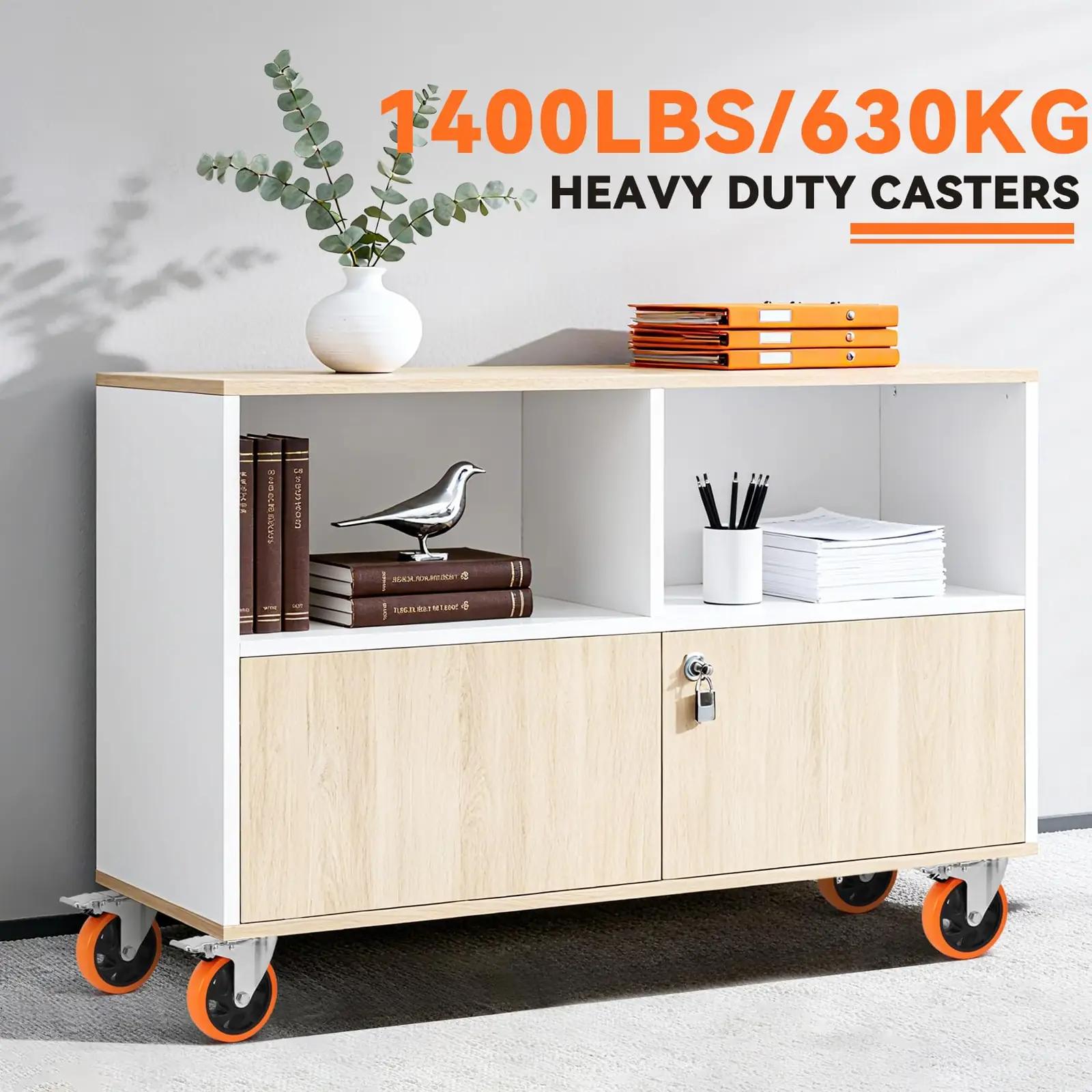 W B D WEIBIDA tugevad PU-mööbli rattad 5 inch, kuni 630 kg – pilt 7