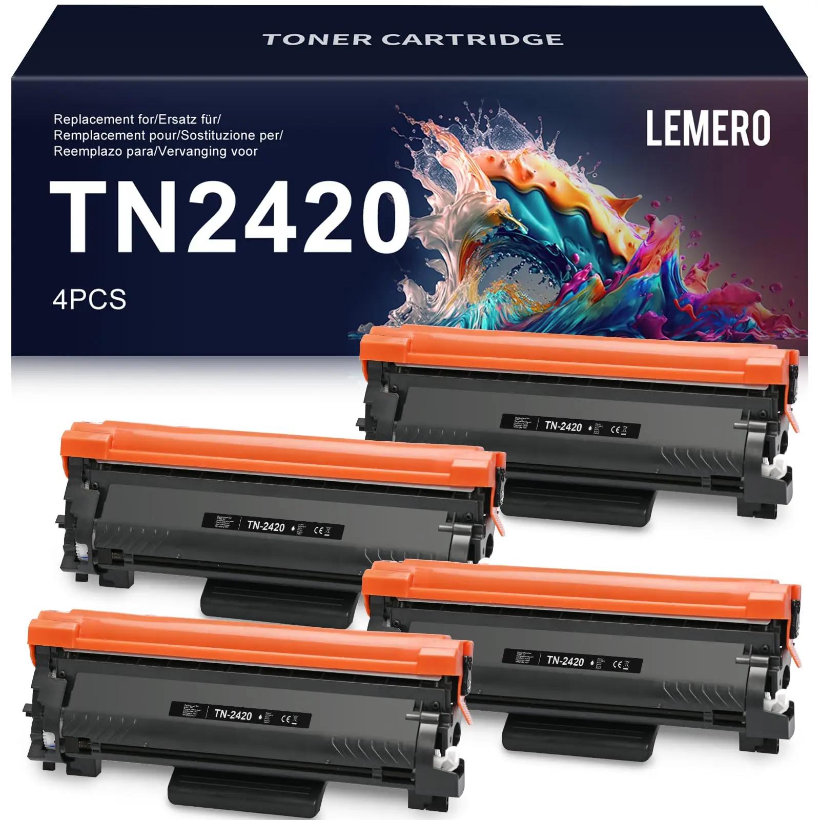 Lemero must toner TN2420C-4P — taskukohane trükikvaliteet