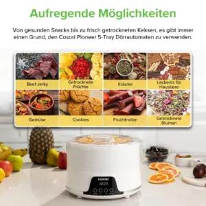 COSORI CFD-N051-W dörrautomatid – detailne lähivaade