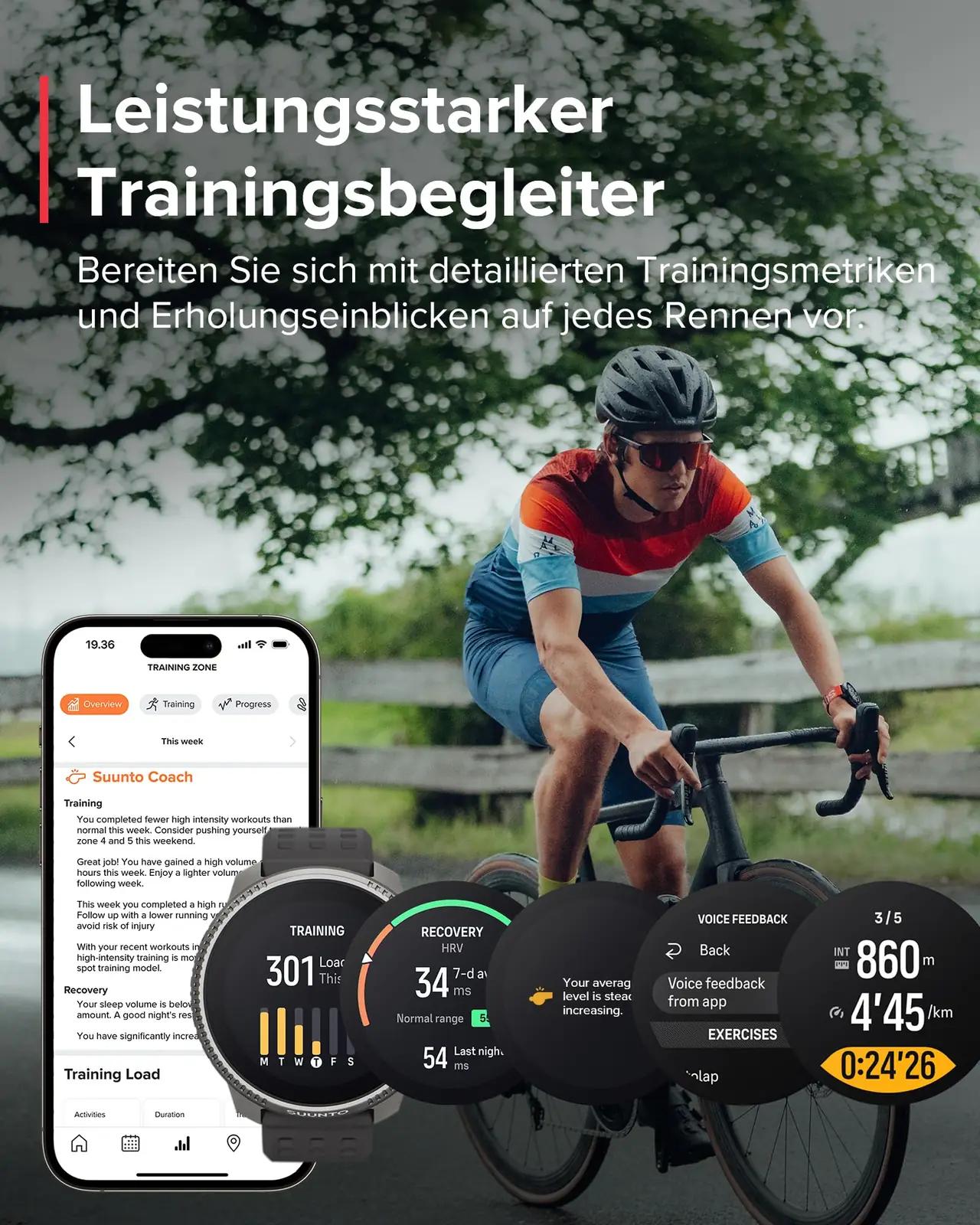 SUUNTO vastupidav sportkell — safiirklaas ja pikk aku – pilt 6