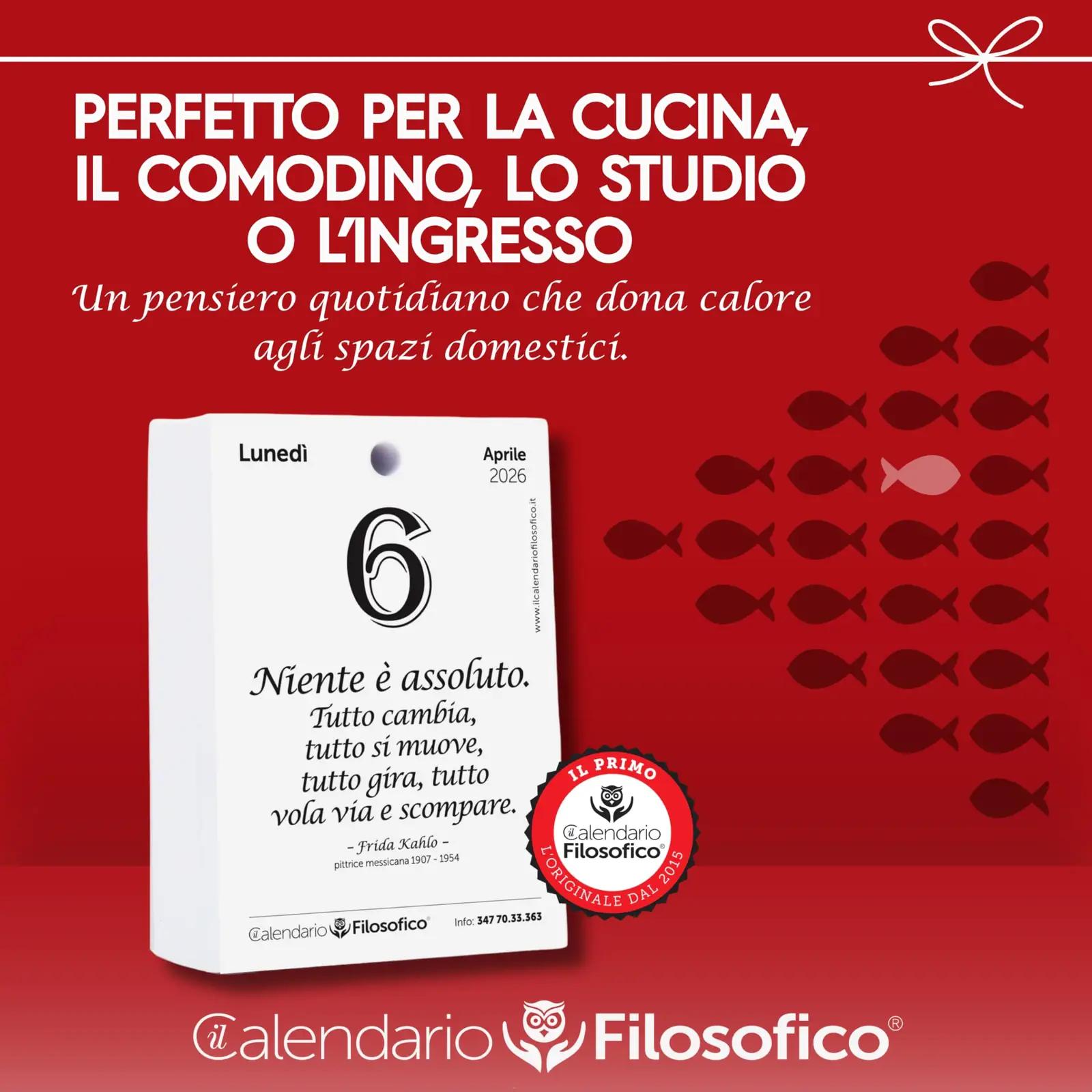 Il Calendario Filosofico laua-kalender 2026 A6 — igapäevane – lisavaade