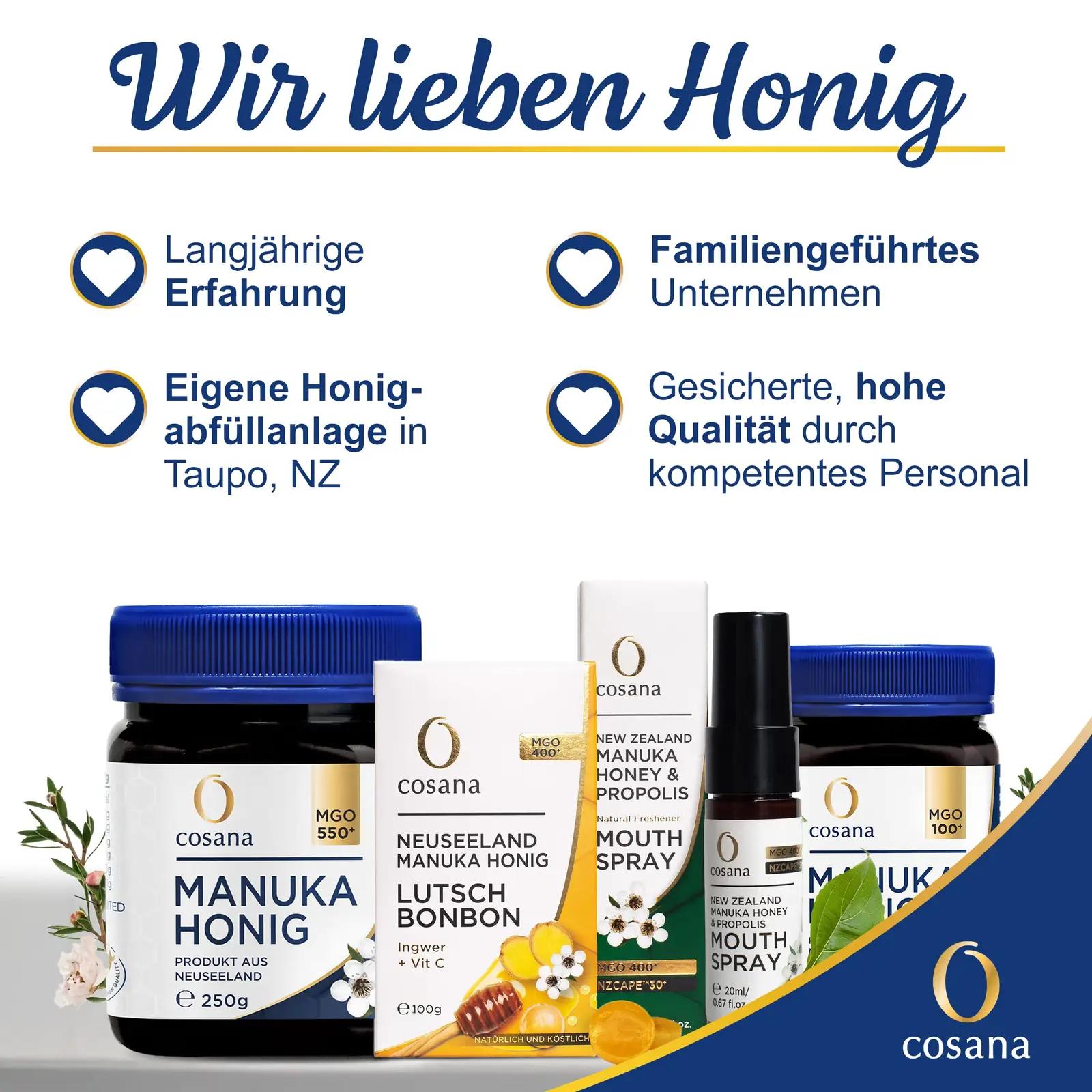 Cosana manuka mesi 400 MGO 500 g – puhas ja tervistav valik – kasutusnäide