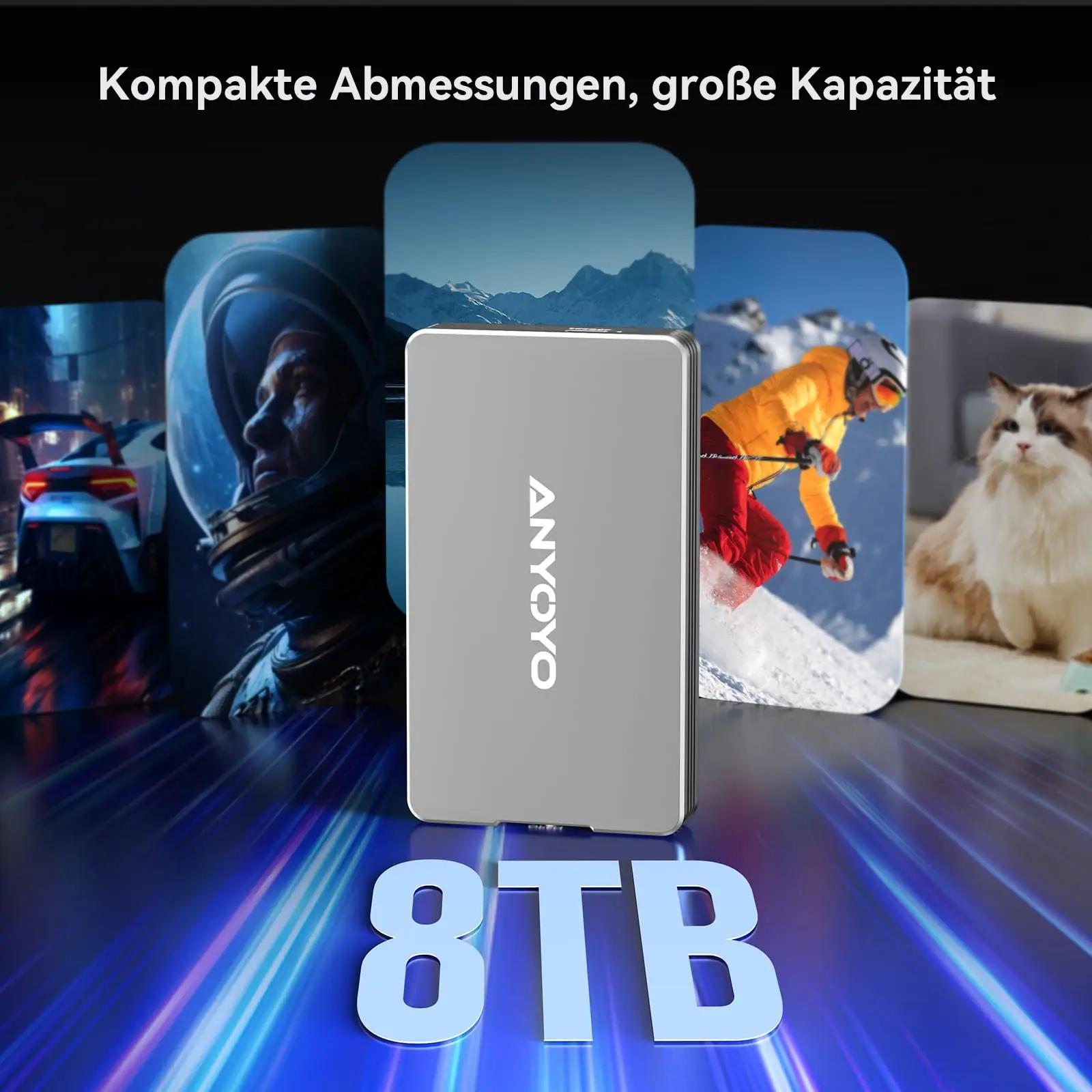 ANYOYO alumiiniumist M.2 NVMe SSD korpus – kiire 40Gbps – pilt 6