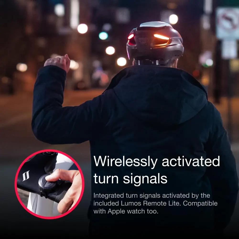 Lumos nutikas jalgrattahelm – LED-valgus ja Bluetooth ühendus – pakend ja tarvikud