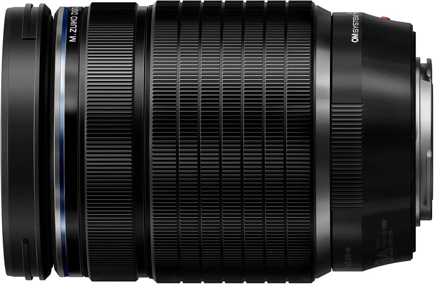 OM SYSTEM profiilobjektiiv 40–150mm F4.0 – kompaktne telezoom – detailne vaade