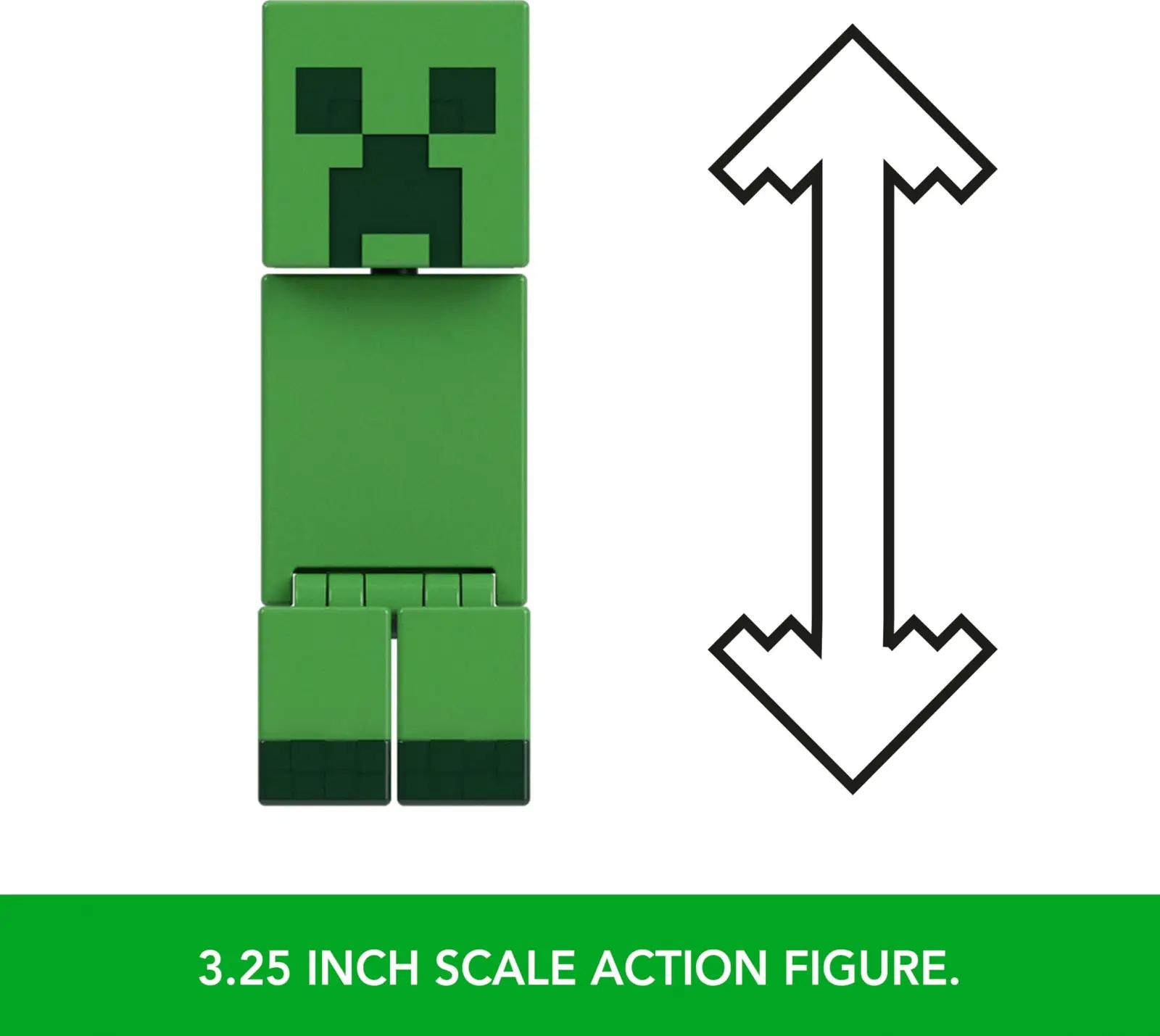 Mattel plastikust Minecraft actionfiguur – pakend ja tarvikud