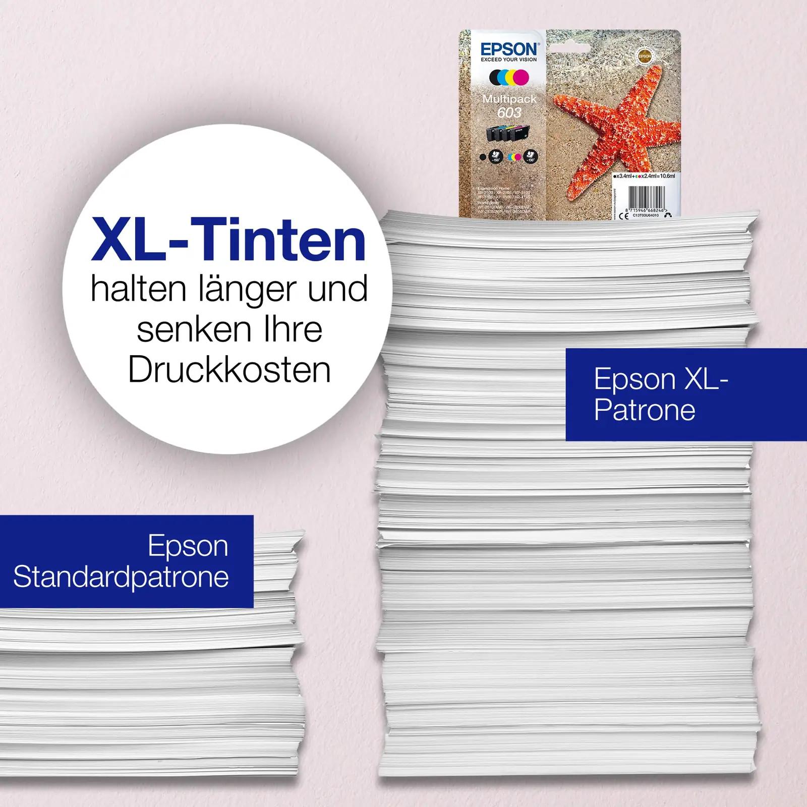 Epson originaalne tindikomplekt – standardne 4-värvi multipakk – kasutusnäide
