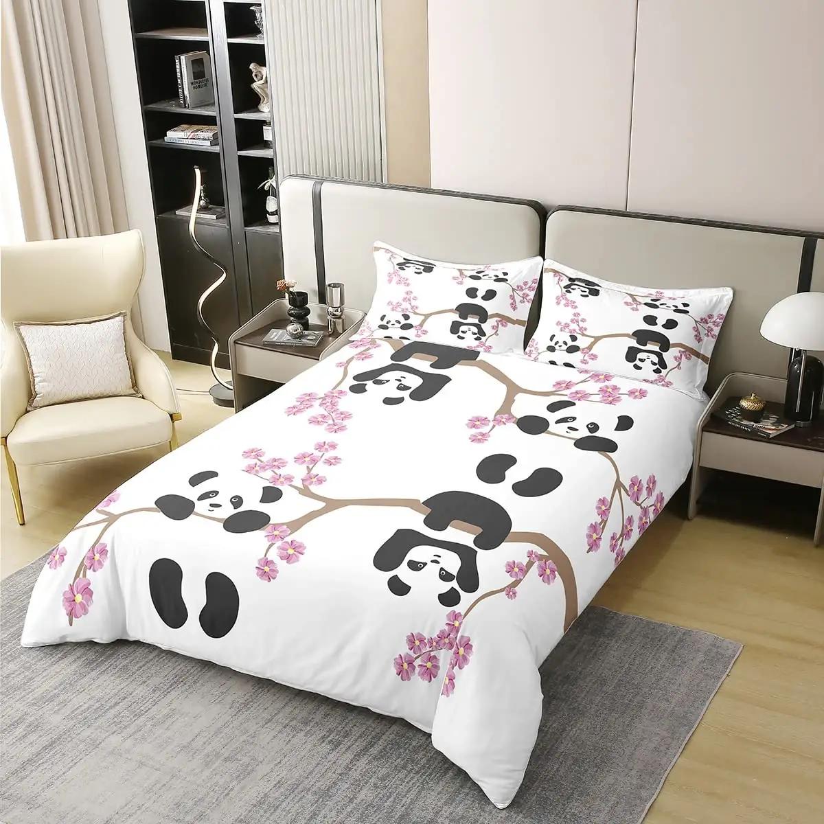 Homewish lastepatalina 140×200 cm – 100% puuvill, panda – detailne vaade