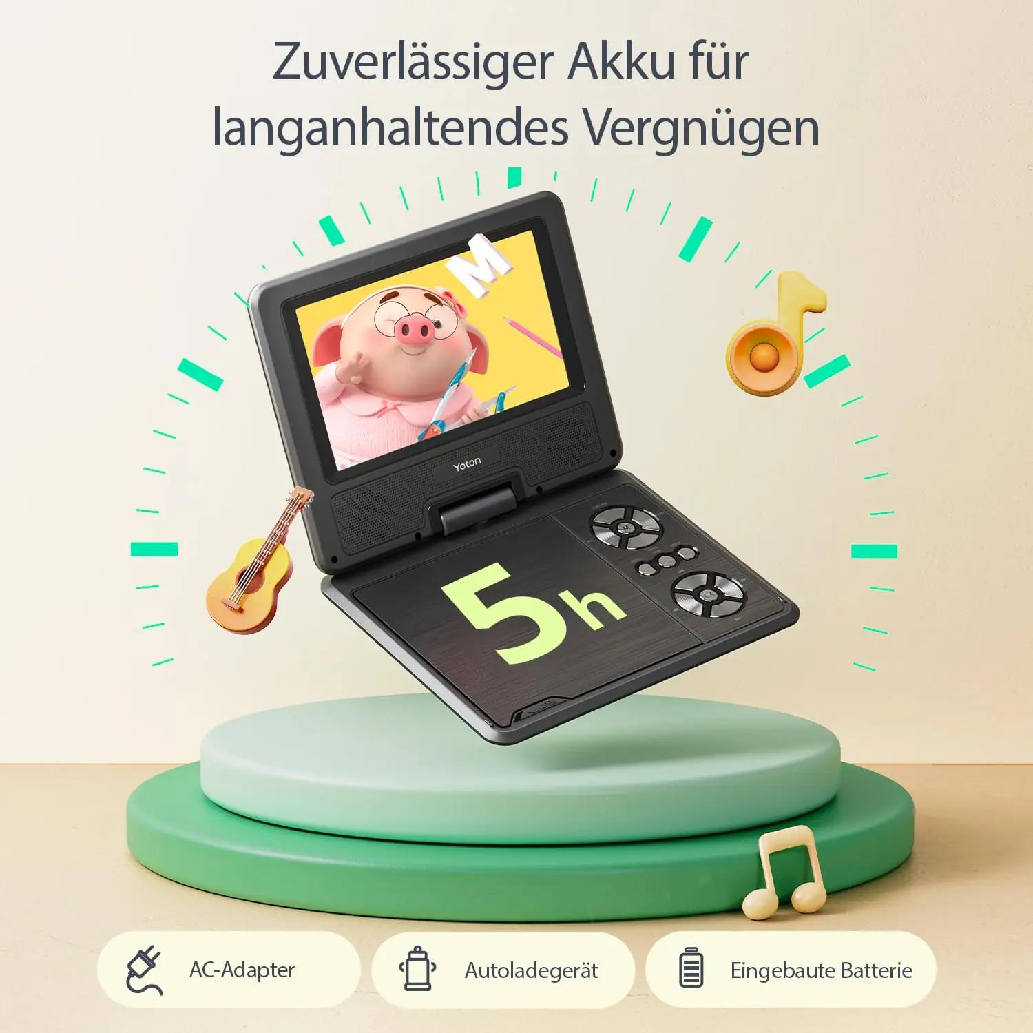 YOTON kaasaskantav laste DVD-mängija 9,5″ ekraaniga – pilt 7