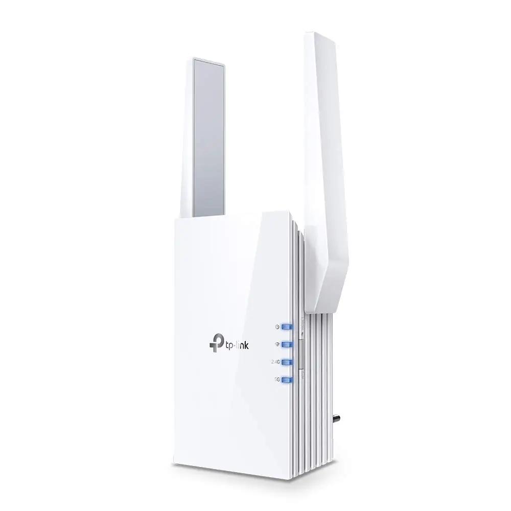 TP-Link pehme-valge WiFi 6 repeater – parem katvus kodus