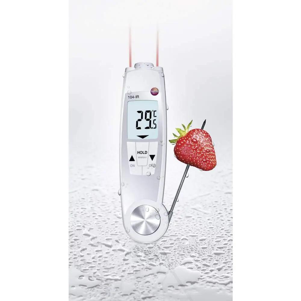 Testo AG PTFE-termomeeter — täpne kuni +250°C, kerge käes – pakend ja tarvikud