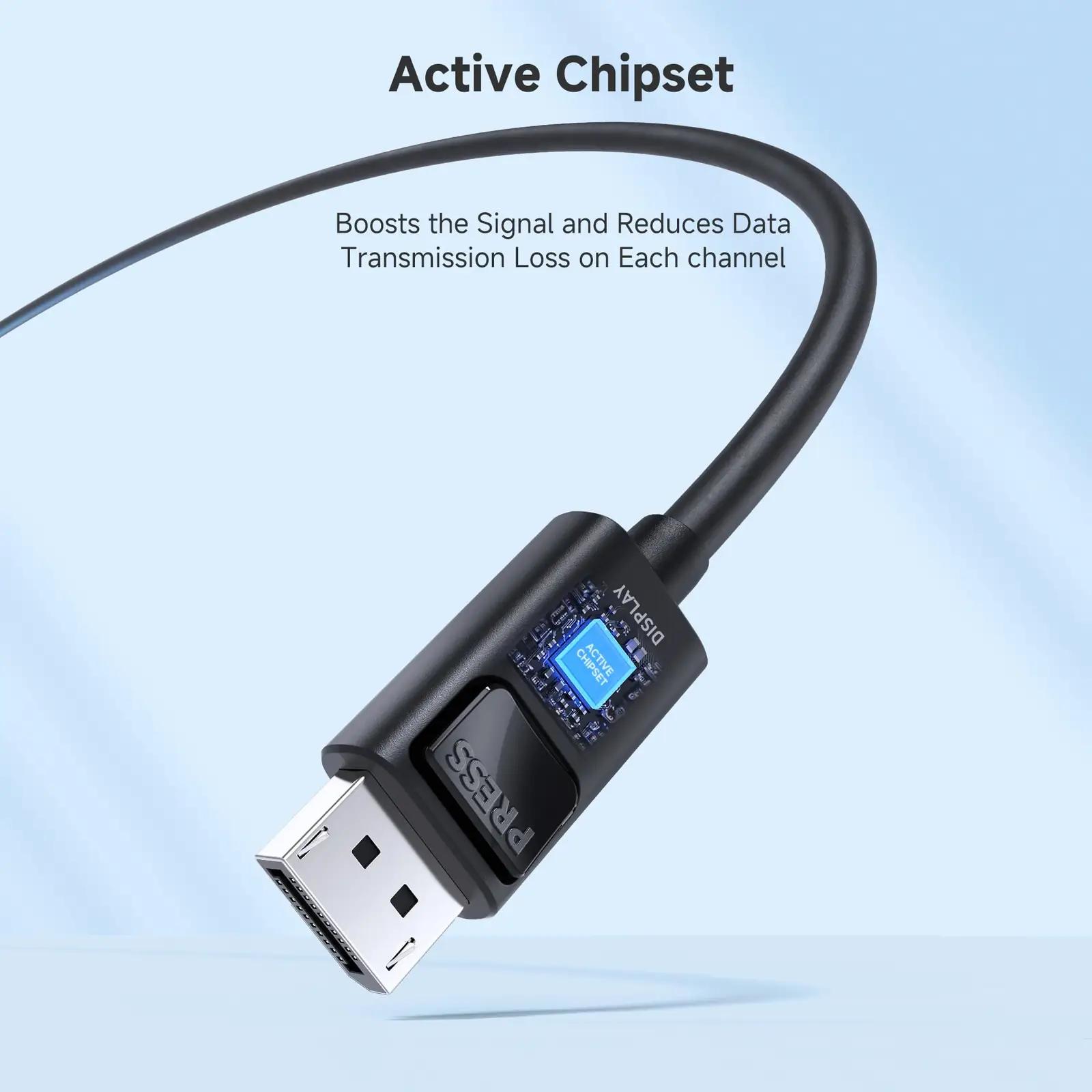 Cable Matters kvaliteetne DisplayPort-kaabel 7,5 m — 8K ja HDR – pilt 6